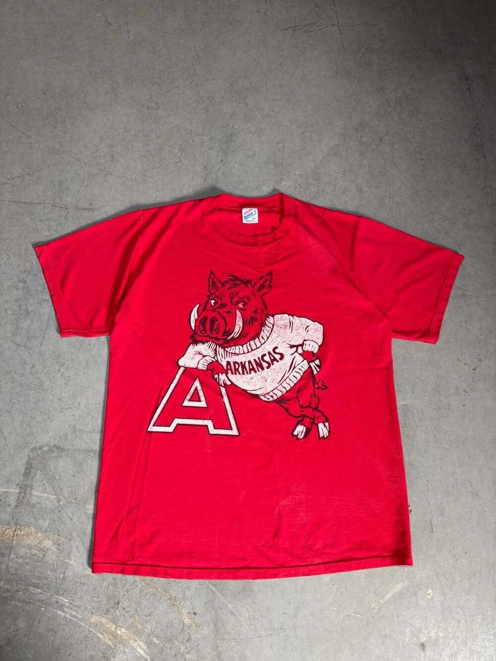 80s Jerzees Arkansas Razorbacks T-Shirt Size L